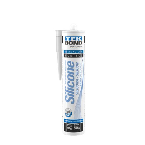 ADESIVO SILICONE ACETICO 280G BRANCO TEKBOND