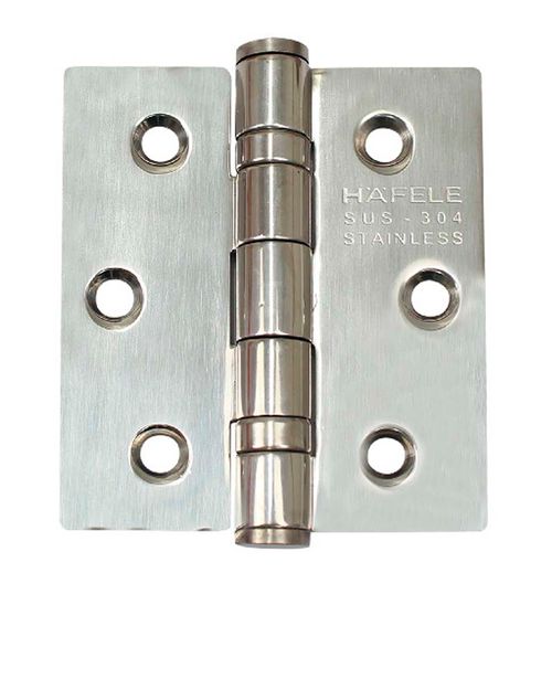Dobradiça com Rolamento 3x2,5 Inox Polido Hafele