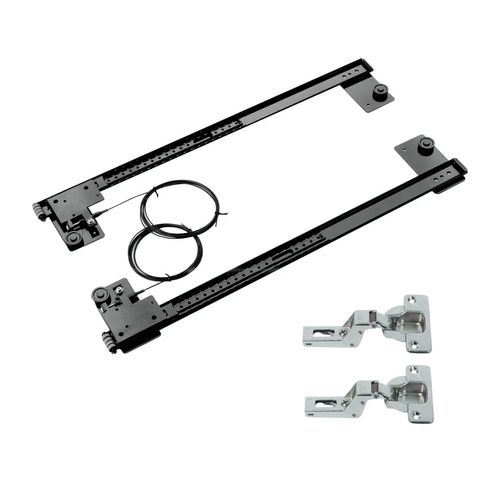 Kit para Porta Escamoteável 664mm Embutida 19-32mm + Dobradiças Hafele