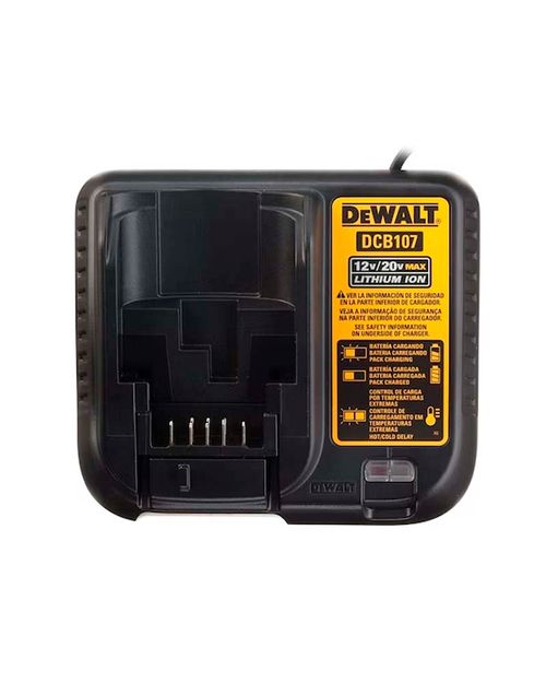 CARREGADOR DE 12V A 20V ÍON DE LÍTIO DCB107-BR DEWALT