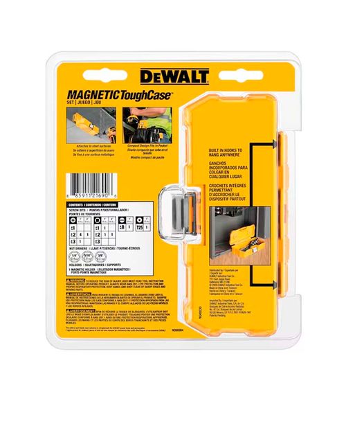 Jogo 15 Pontas com Estojo Magnético Dwmtc15 Dewalt