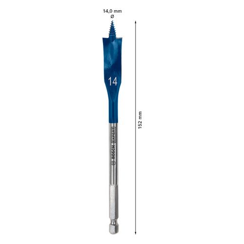Broca Chata Encaixe Hexagonal Ø14mm X 152mm 1/4 Speed Bosch