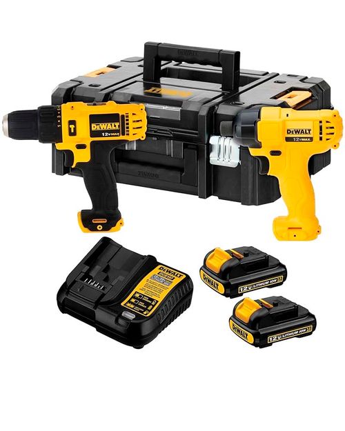 Kit Parafusadeira Furadeira 12v Dck202c2t Br Dewalt