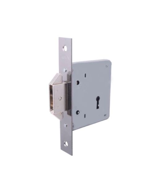 Fechadura Interna 45mm Bico Duplo Inox Escovado Arouca