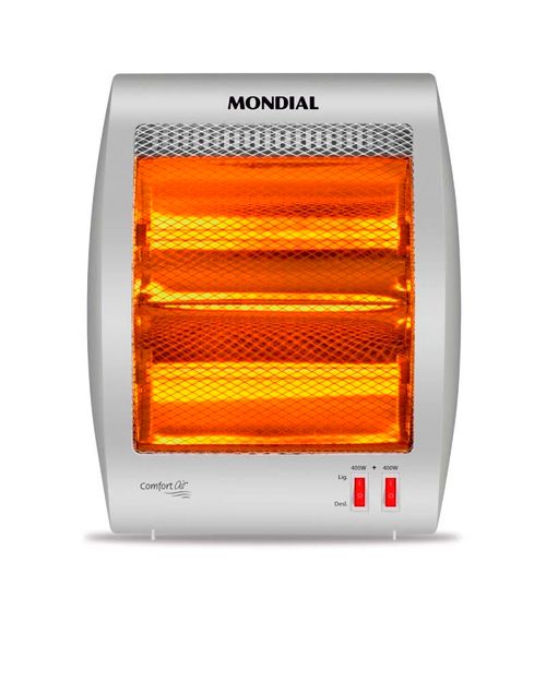 Aquecedor de ambientes halógeno comfort air 800w a-09 220v mondial