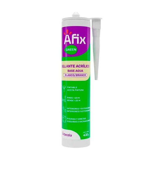 SELANTE ACRÍLICO BASE D' ÁGUA BRANCO AFIX 430G ARTECOLA