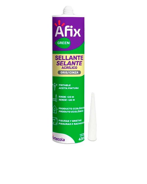 Selante Acrílico Base D' Água Cinza Afix 430g Artecola