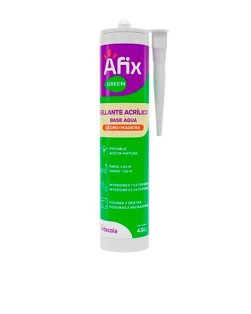 SELANTE ACRÍLICO BASE D' ÁGUA MADEIRA AFIX 430G ARTECOLA