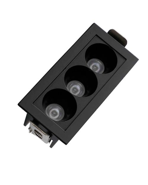 SPOT DE EMBUTIR PRETO LED FOCO MINI 4000K BRANCO NEUTRO 6W 8287 GAYA