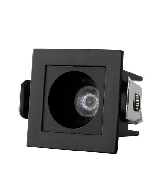 Spot de Embutir Preto Led Foco Mini 4000k Branco Neutro 3w 8281 Gaya