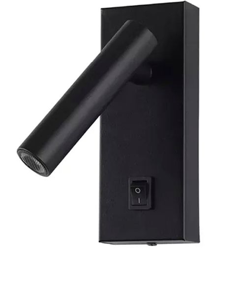 Arandela Led Leya Preta Direcionável 3000k Branco Quente 2w 3120 Gaya