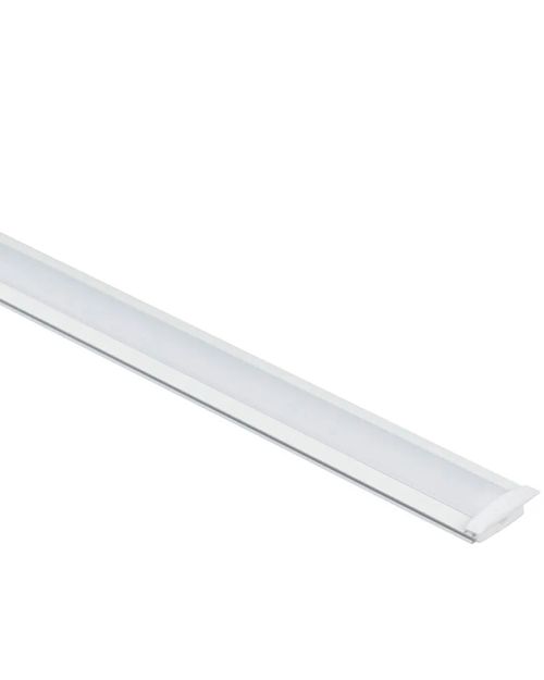 Perfil Led Slim de Embutir 3 Metros Branco 1213 Gaya