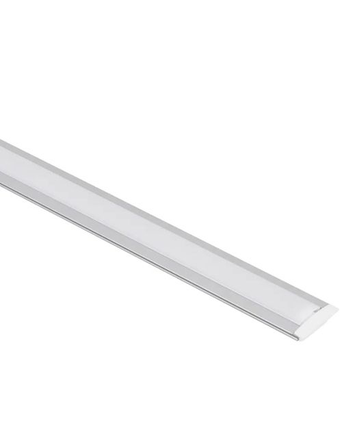 Perfil Led Slim de Embutir 3 Metros Prata 1211 Gaya