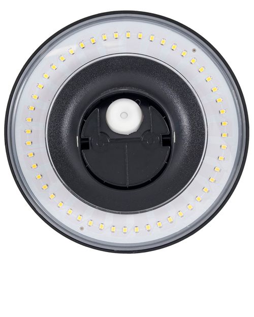 ARANDELA ECLIPSE PRETA FACHO INDIRETO EXTERNO 3000K BRANCO QUENTE 3144 GAYA