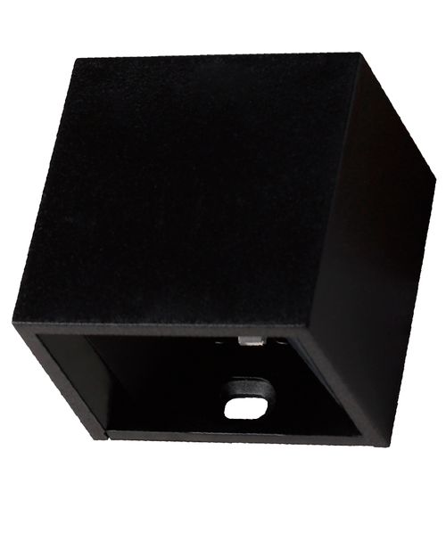 Mini Arandela 2w Focus Preta 3000k Branco Quente 3155 Gaya