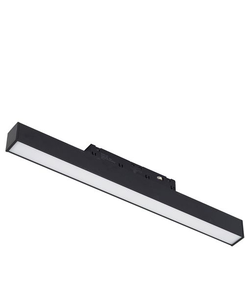 Perfil de Sobrepor Preto 60cm 12w Led Mag 4000k  Branco Neutro 3013 Gaya