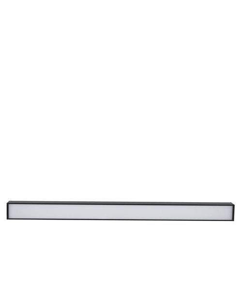 Perfil de Sobrepor Preto 60cm 12w Led Mag 4000k  Branco Neutro 3013 Gaya
