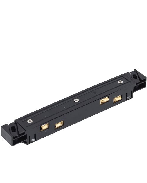 Conector Reto para Trilho Mag Preto 1963 Gaya