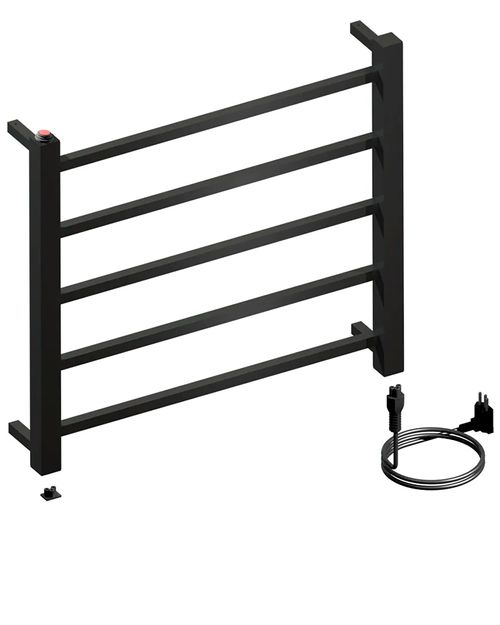 Toalheiro Térmico Quada Bivolt Pequeno Preto Metalworks