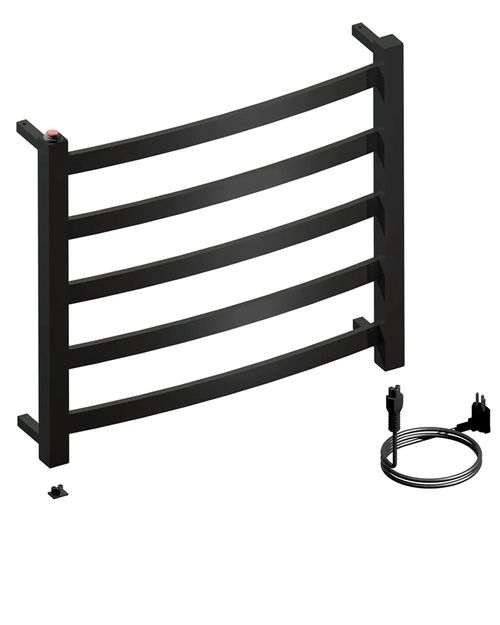 Toalheiro Térmico Sapphire Bivolt Pequeno Preto Metalworks