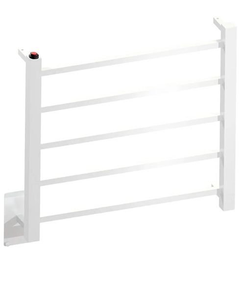 Toalheiro Térmico Quada Fio Oculto Bivolt Pequeno Branco Metalworks