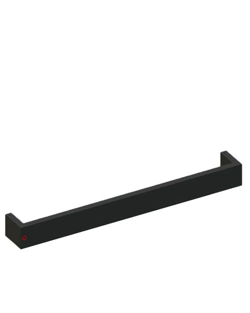 Toalheiro Térmico Jade Horizontal Preto Fosco Metalworks
