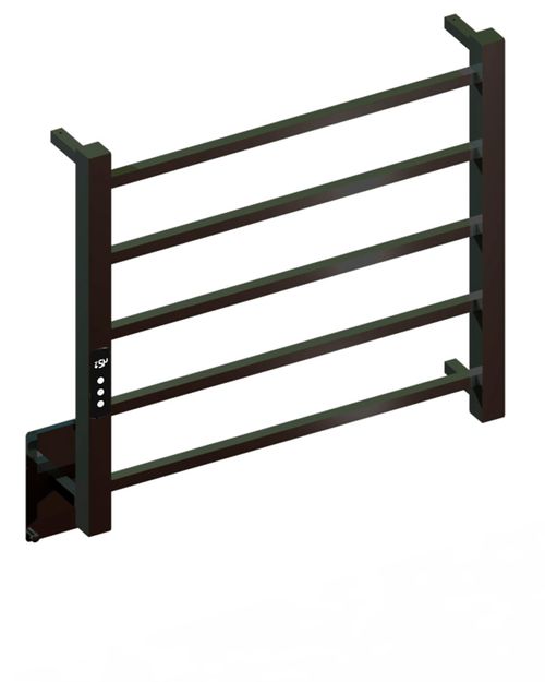 Toalheiro Térmico Quada Digital Fio Oculto Bivolt Pequeno Preto Metalworks