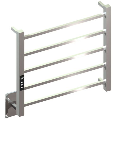 Toalheiro Térmico Quada Digital Fio Oculto Bivolt Pequeno Cromado Metalworks