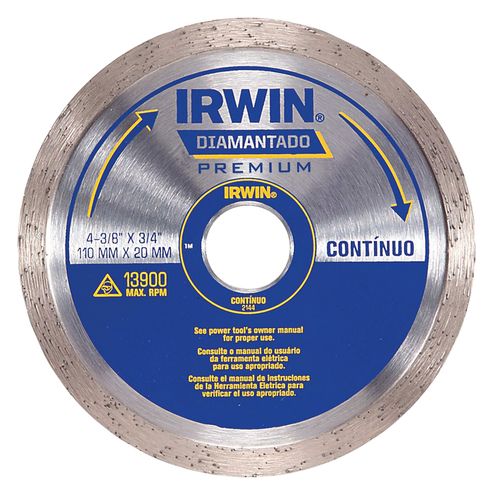 DISCO DIAMANTADO LISO PR 110X20MM IRWIN