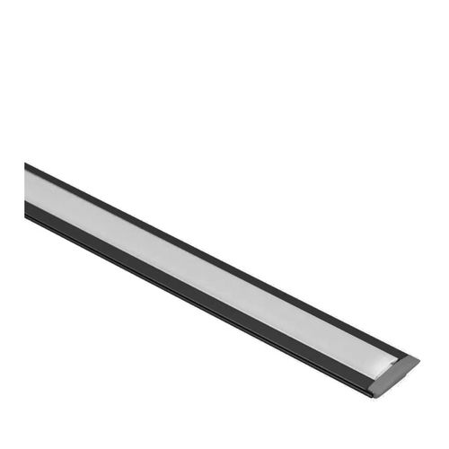 Perfil Led Slim de Embutir 3 Metros Preto 1212 Gaya