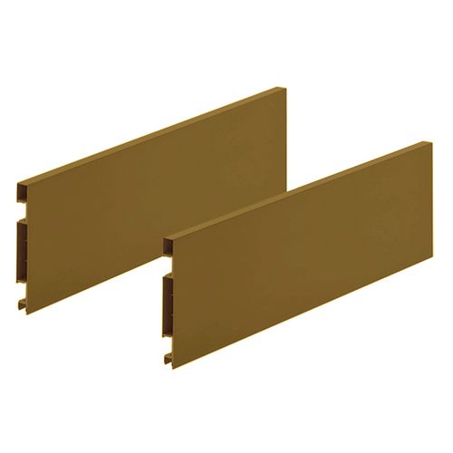 Lateral de Gaveta Fluence para Led 128 x 300mm Inox Matte Rometal