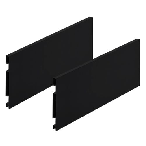 Lateral Gaveta Fluence para Led 185x450mm Preta Rometal