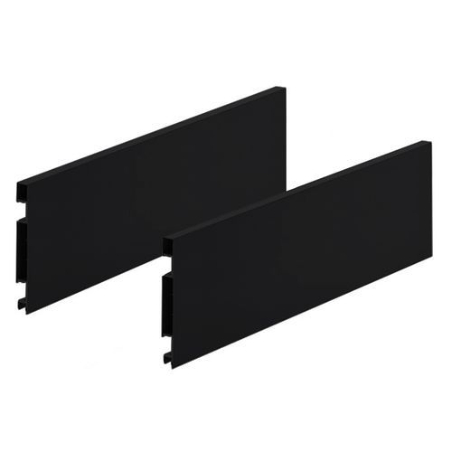 Lateral de Gaveta Fluence para Led 128x400mm Preta Rometal