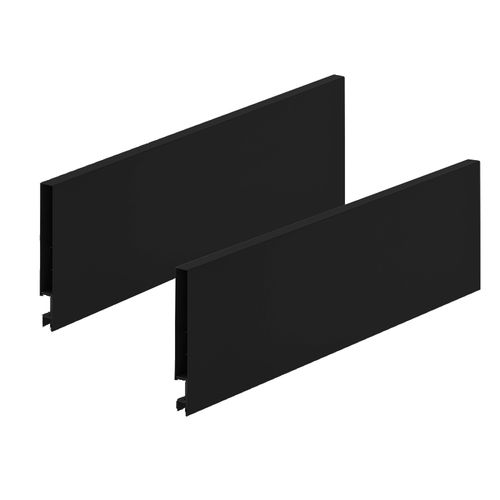 Lateral de Gaveta Fluence 95x300mm Preta Rometal