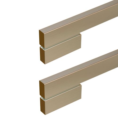 Puxador Moma Duplo 300mm Inox Escovado Zen