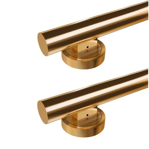 Puxador Duplo Luxury 1000mm Dourado Matte Zen