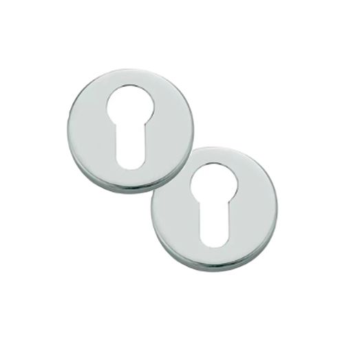Conjunto de Roseta Redonda Slim Externa Inox Escovado Hafele