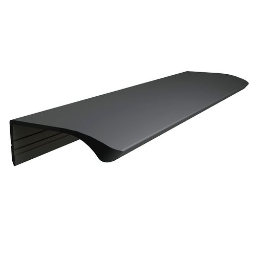Puxador Luna Sobrepor Rm-414 100mm Titânio Fosco Rometal
