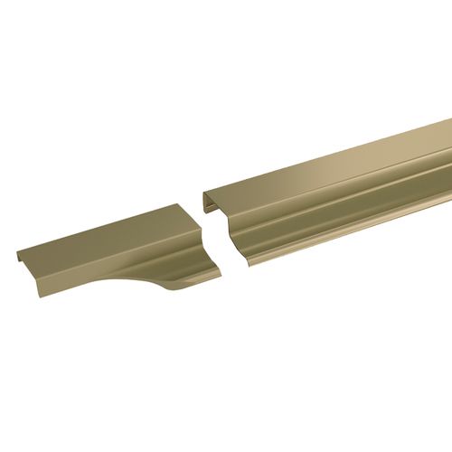 PUXADOR PERFIL SAFIRA RM-407 15MM 3 METROS CHAMPAGNE 1001 ROMETAL
