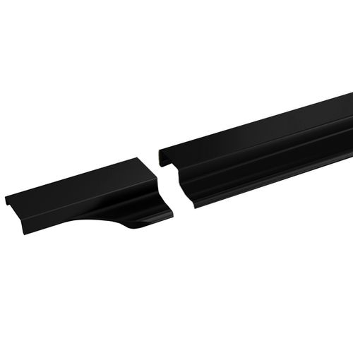 Puxador Perfil Safira Rm-407 15mm 3 Metros Preto Fosco Rometal