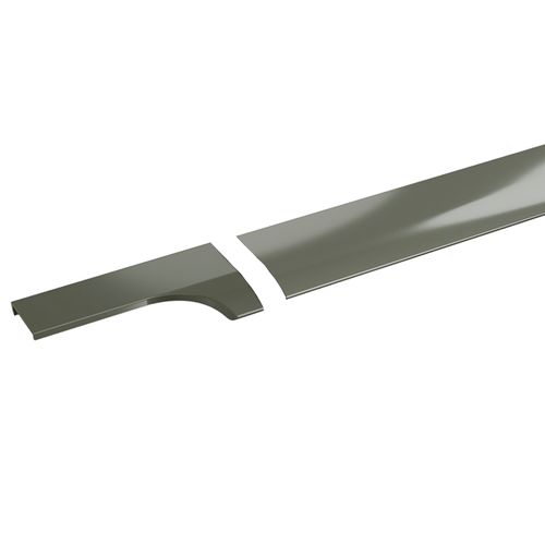 Puxador Perfil Quartzo Rm-413 3 Metros Acabamento Inox Polido Rometal