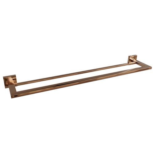 Toalheiro Eterna Duplo 600mm Red Gold Italy Line