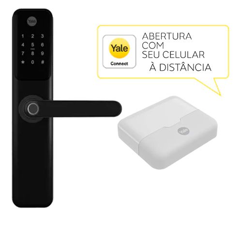 Combo Fechadura Digital Ydm 60 Trinco Reversível Yale