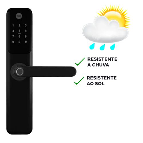 Combo Fechadura Digital Ydm 60 Trinco Reversível Yale