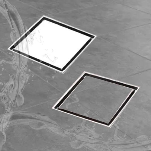 Ralo Oculto Duplo 10 X 10cm Inox Flvx Hidro