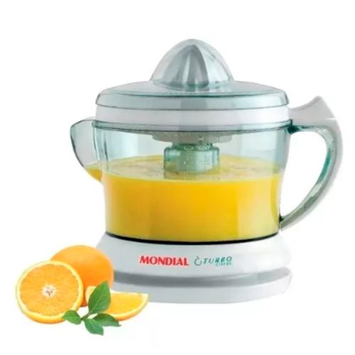 Espremedor de Frutas Turbo Citrus E-01 220v Branco Frequência 60hz Mondial