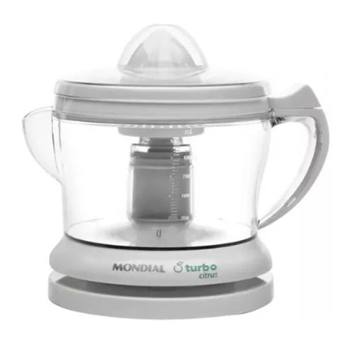 Espremedor de Frutas Turbo Citrus E-01 220v Branco Frequência 60hz Mondial