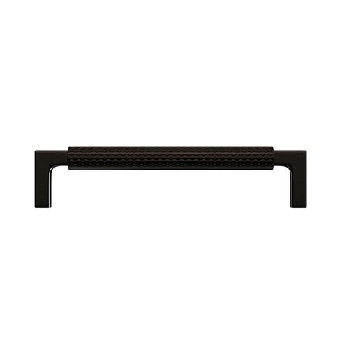 Puxador Zigrinato Il1780 96mm Preto Italy Line
