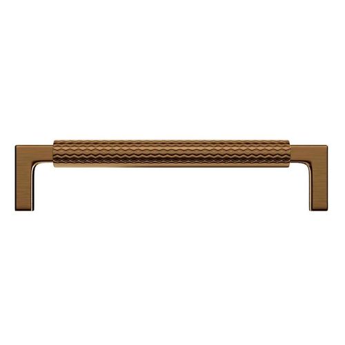 Puxador Zigrinato Il1780 128mm Bronze Escovado Italy Line