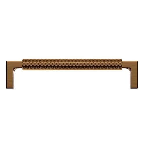 Puxador Zigrinato Il1780 224mm Bronze Escovado Italy Line